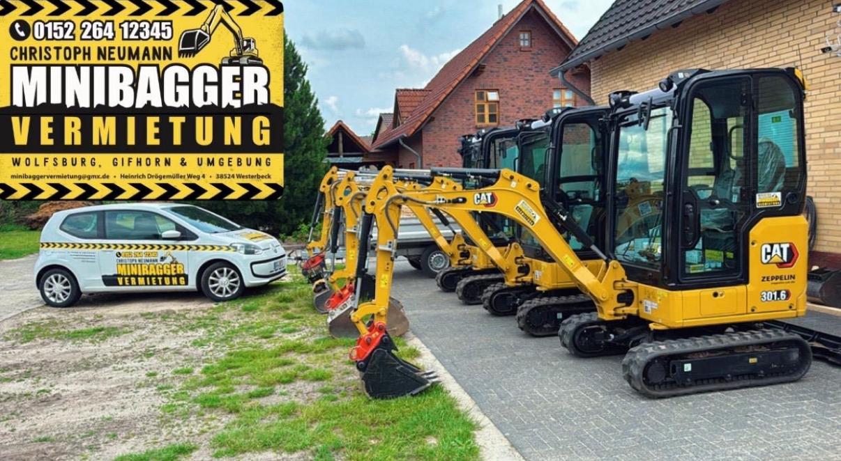 CAT 301.6 Minibagger-Flotte